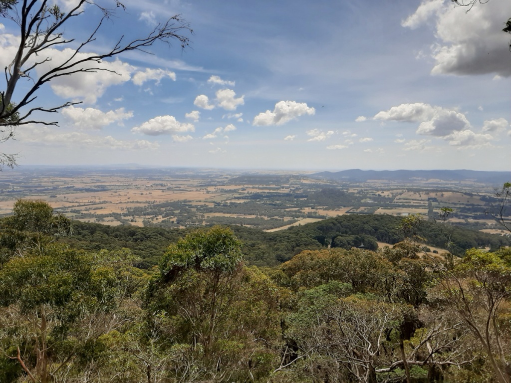 21st Century Jacobsweg: View from the Camel's Hump in Mt Macedon, Victoria.